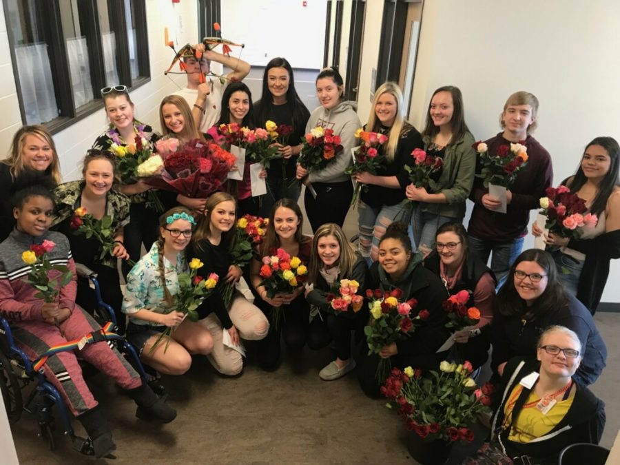 STUCO delivering roses on Valentines Day 2018